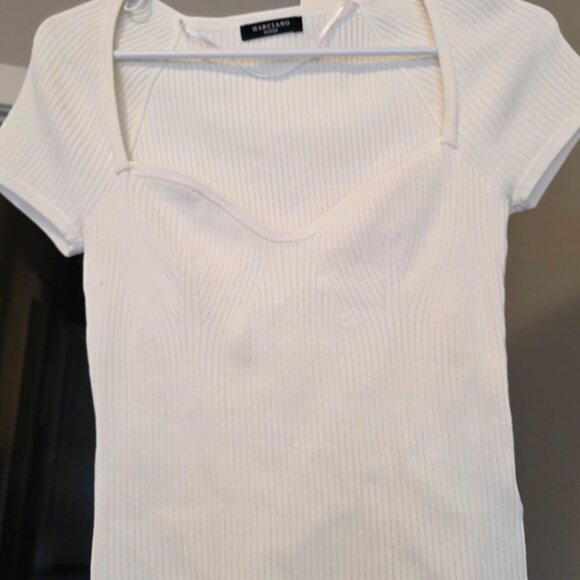 Marciano Guess White Sweetheart neck top - Picture 5 of 5